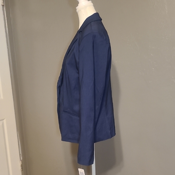 XOXO Juniors Classic Stylish Women's Navy Blazer NWT Padded Shoulders XL Lined - Picture 2 of 12